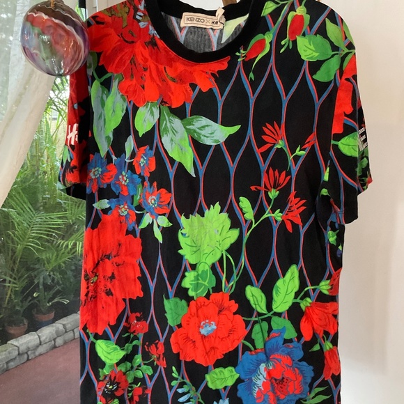 KENZO H&M Men’s Unisex Floral Shirt - Size M - Picture 1 of 6